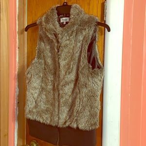 Faux fur vest